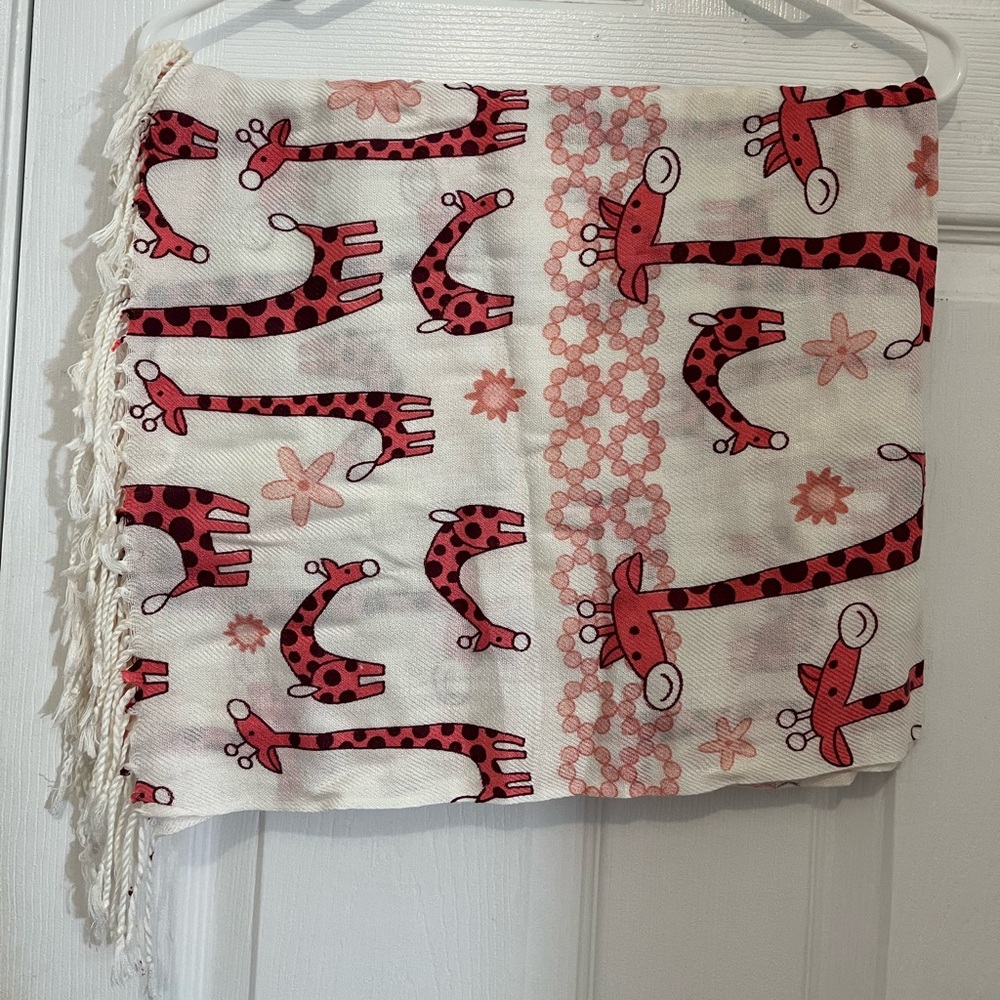 Fun giraffe print scarf